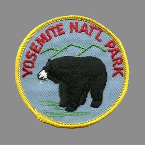 Yosemite National Park Iron On Patch Black Bear